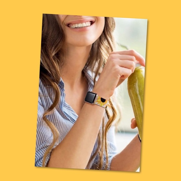 🌻HP! 🍎 APPLE WATCH SUNFLOWER REPLACEMENT BAND - Picture 5 of 8